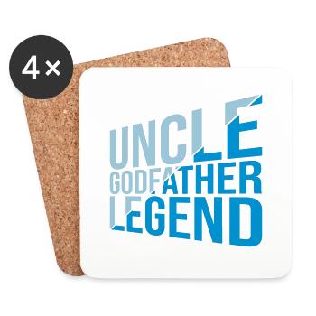 Uncle Godfather Legend Zitat - Untersetzer (4er-Set) - Weiß - Vorne