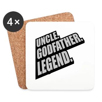 Uncle Godfather Legend Zitat - Untersetzer (4er-Set) - Weiß - Vorne