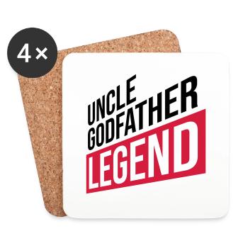 Uncle Godfather Legend Zitat - Untersetzer (4er-Set) - Weiß - Vorne