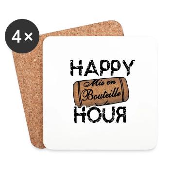 Der Aperitif-Stopper - Untersetzer (4er-Set) - Weiß - Vorne