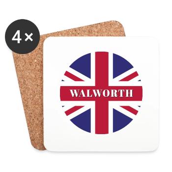 Walworth London - Untersetzer (4er-Set) - Weiß - Vorne