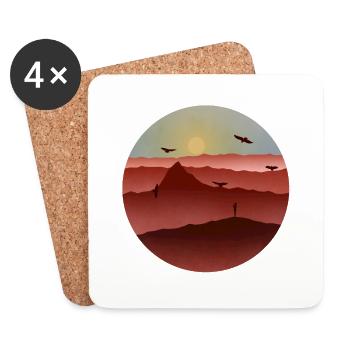 Photographe à la recherche d’une excellente capture - Dessous de verre (lot de 4) - blanc - Devant