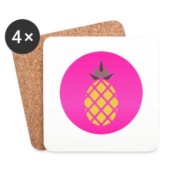 Pineapple - Coasters (set of 4) - white - Front