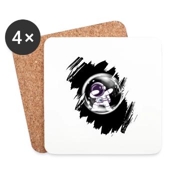 Astronaut - Coasters (set of 4) - white - Front