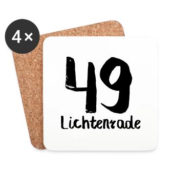 49 lichtenrade black - Untersetzer (4er-Set) - Weiß - Vorne