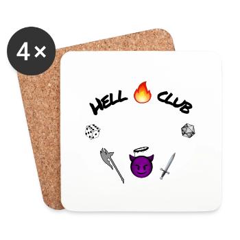 Hell club - Coasters (set of 4) - white - Front
