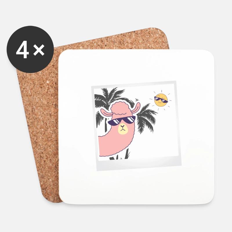 Selfie. - Coasters (set of 4) - white