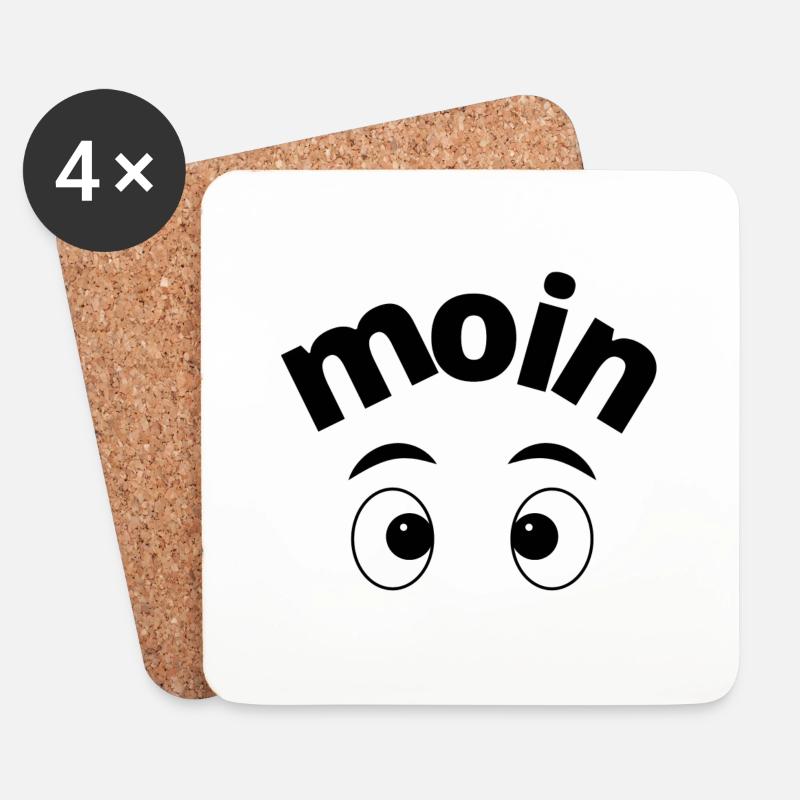 Moin - Untersetzer (4er-Set) - Weiß