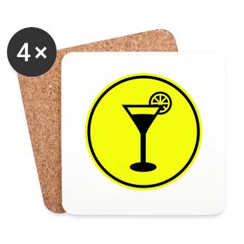 Tequilla alcohol - Coasters (set of 4) - white - Front