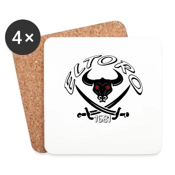 El Toro - Le taureau en vous - Dessous de verre (lot de 4) - blanc - Devant