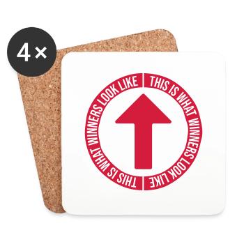 What Winners Look Like - Coasters (set of 4) - white - Front