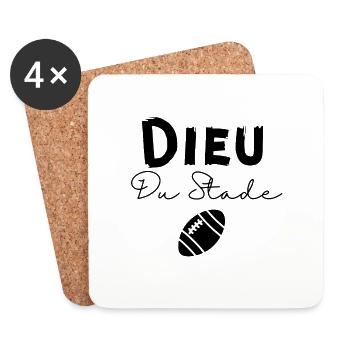 dieu du stade - Dessous de verre (lot de 4) - blanc - Devant