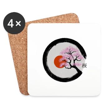 Sakura - Coasters (set of 4) - white - Front