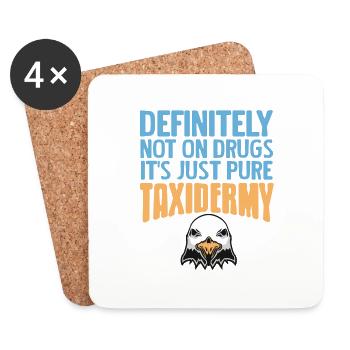 Taxidermy is for life - Coasters (set of 4) - white - Front
