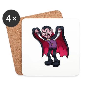 Vampire Scaring You - Coasters (set of 4) - white - Front