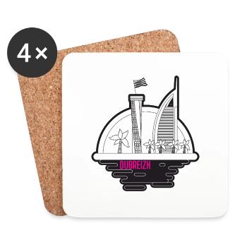 DUBREIZH - Coasters (set of 4) - white - Front