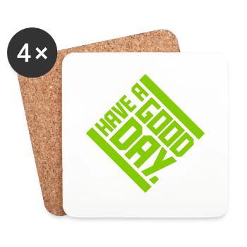 have a good day - Coasters (set of 4) - white - Front