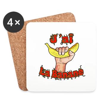 I have the banana - Coasters (set of 4) - white - Front