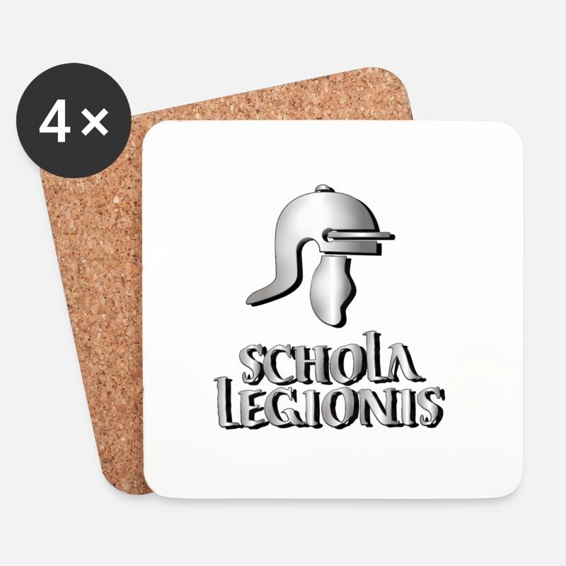 SCHOLA LEGIONIS PRO LIBERIS - Untersetzer (4er-Set) - Weiß