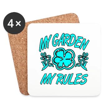 Garten - Untersetzer (4er-Set) - Weiß - Vorne