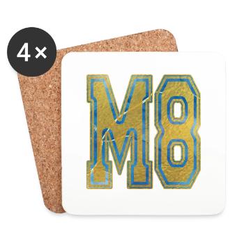 M8 - POWER - Gold, Marble, Calling, Faith - Coasters (set of 4) - white - Front