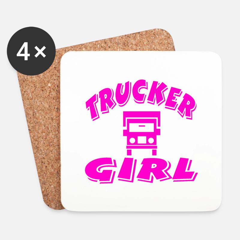 Truck - Untersetzer (4er-Set) - Weiß
