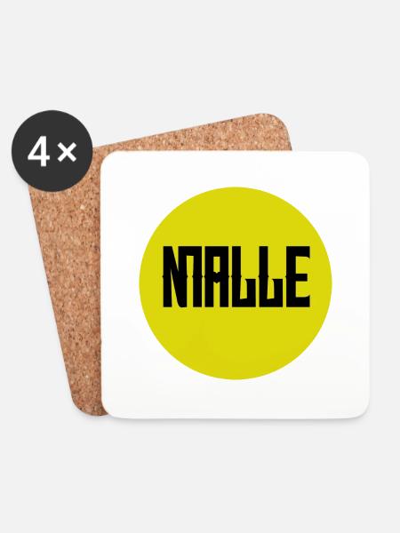 Malle#08 - Untersetzer (4er-Set) - Weiß