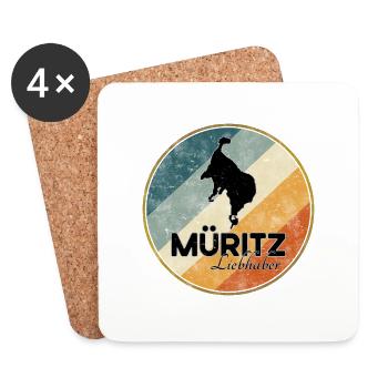Müritz Liebhaber - Untersetzer (4er-Set) - Weiß - Vorne
