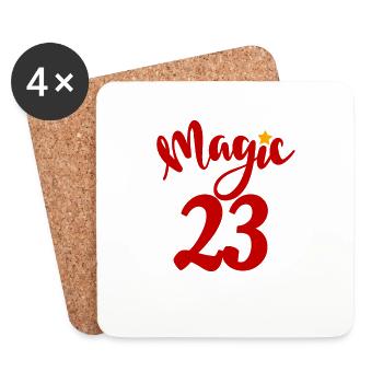 Magic 23 Ausgabe - Untersetzer (4er-Set) - Weiß - Vorne