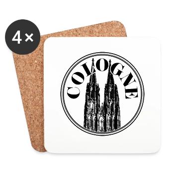 Cologne - Coasters (set of 4) - white - Front