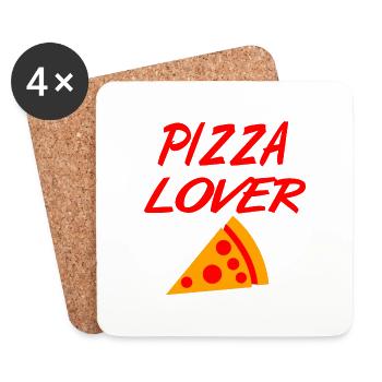 Pizza - Untersetzer (4er-Set) - Weiß - Vorne