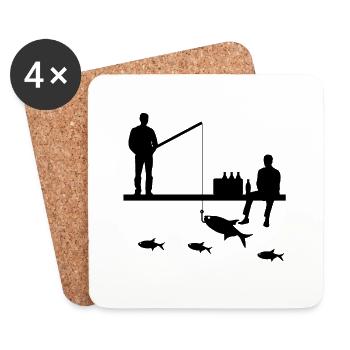 Angling - Coasters (set of 4) - white - Front