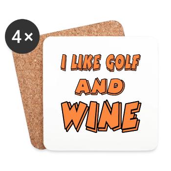 Golf - Untersetzer (4er-Set) - Weiß - Vorne