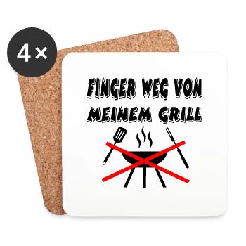 Grill - Untersetzer (4er-Set) - Weiß - Vorne