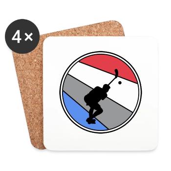 floorball floorball floorball season bandy - Coasters (set of 4) - white - Front