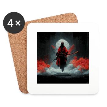 le réveil du ronin - Dessous de verre (lot de 4) - blanc - Devant