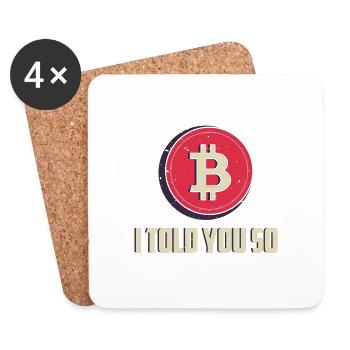 I told you so - Coasters (set of 4) - white - Front
