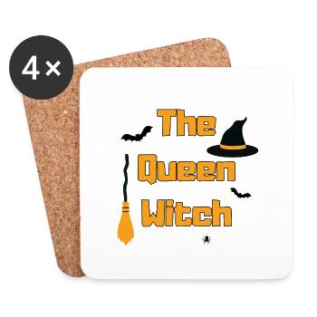 The Queen WITCH - Coasters (set of 4) - white - Front