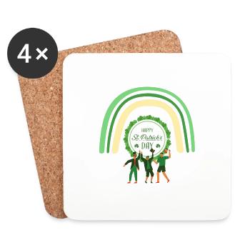Happy Saint Patrick's day - Coasters (set of 4) - white - Front