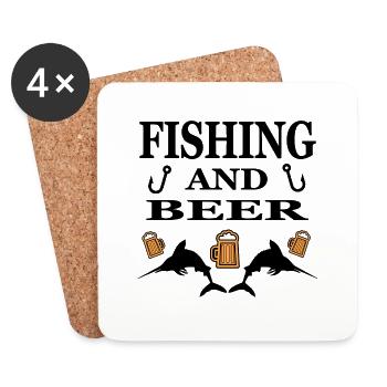 Angling - Coasters (set of 4) - white - Front