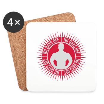 pas de jours de congé devis - Dessous de verre (lot de 4) - blanc - Devant