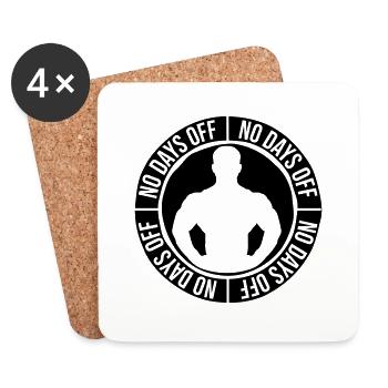 pas de jours de congé devis - Dessous de verre (lot de 4) - blanc - Devant