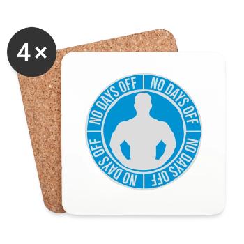 pas de jours de congé devis - Dessous de verre (lot de 4) - blanc - Devant