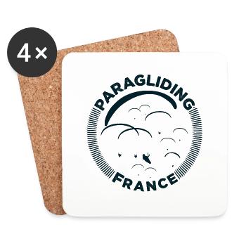 Paragliding France - Coasters (set of 4) - white - Front