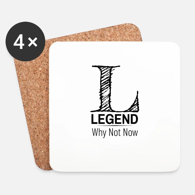 Brands im coolen LEGEND Design zu jedem Anlass - Untersetzer (4er-Set) - Weiß