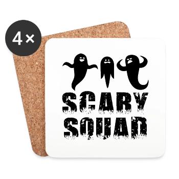Scary Squad Halloween - Coasters (set of 4) - white - Front