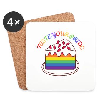 Taste Your Pride - Coasters (set of 4) - white - Front
