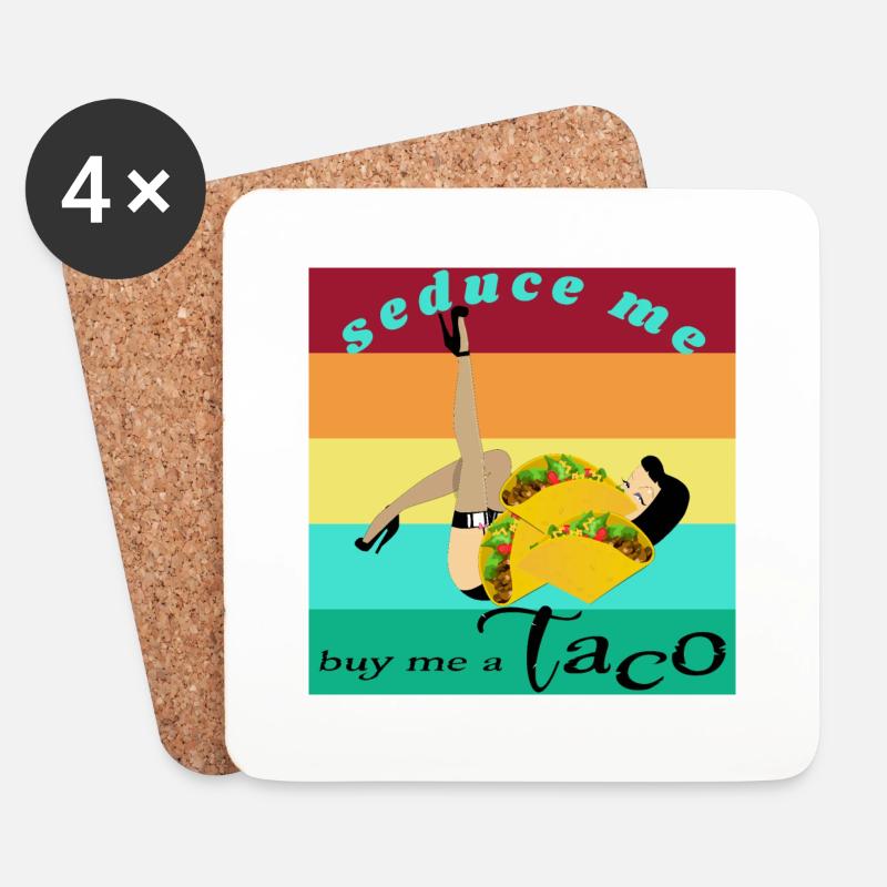 Taco - Untersetzer (4er-Set) - Weiß