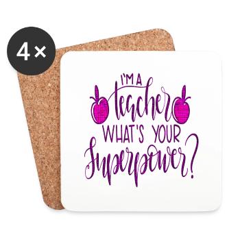 Student 2023 High School Student Teacher School Degree - Coasters (set of 4) - white - Front
