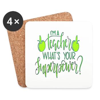 Student 2023 High School Student Teacher School Degree - Coasters (set of 4) - white - Front